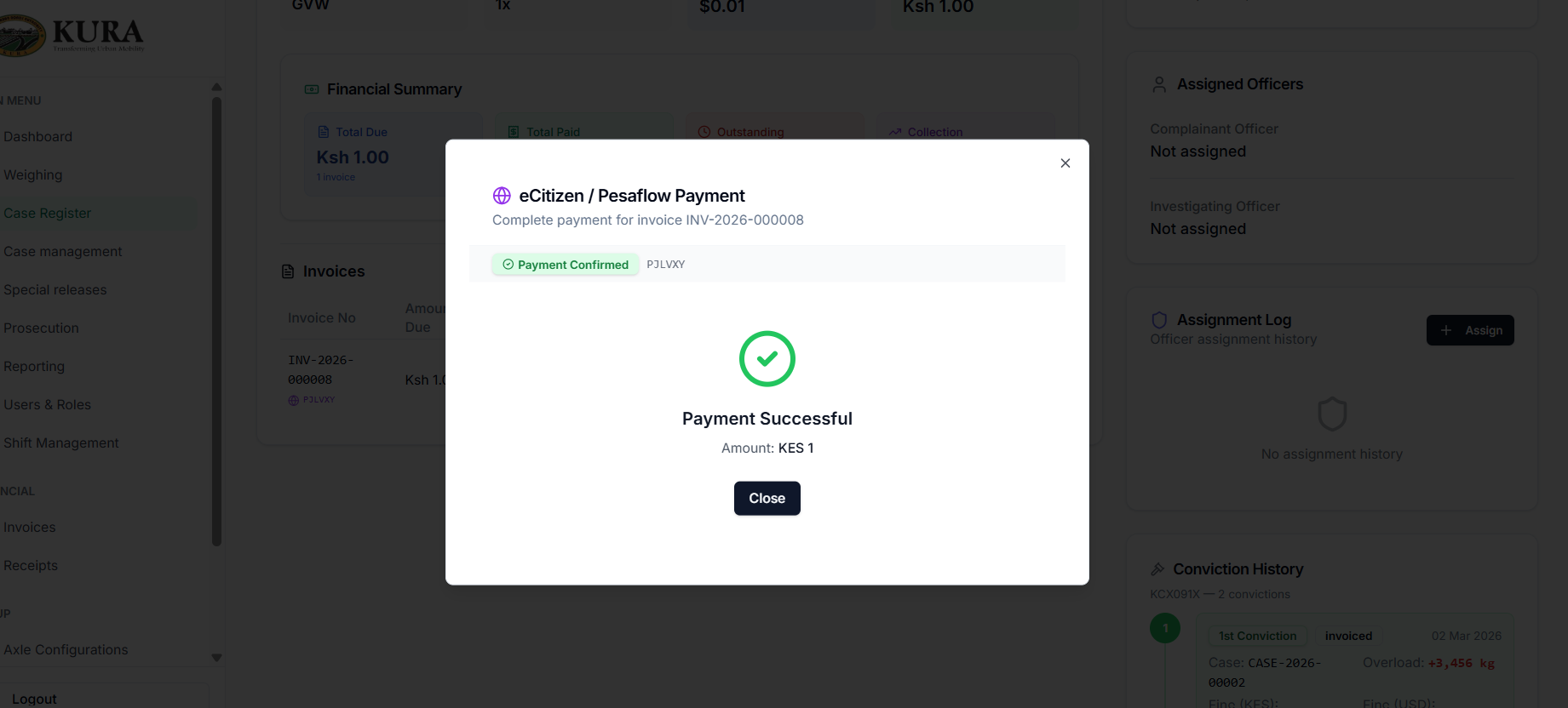 Payment success