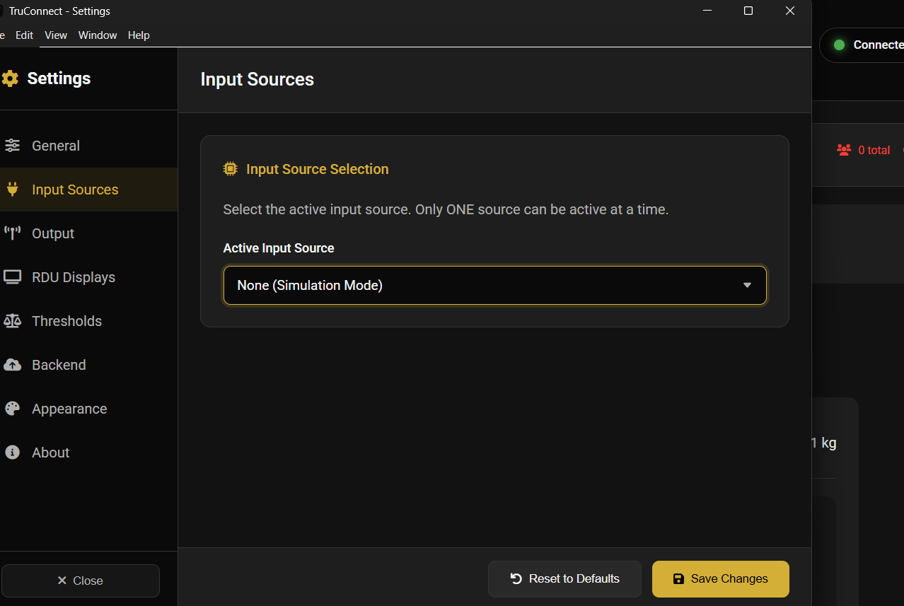 Input sources
